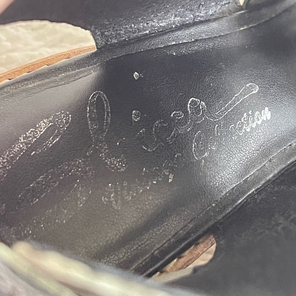 Sbicca green leather strappy sandal block chunk heel - Picture 8 of 11